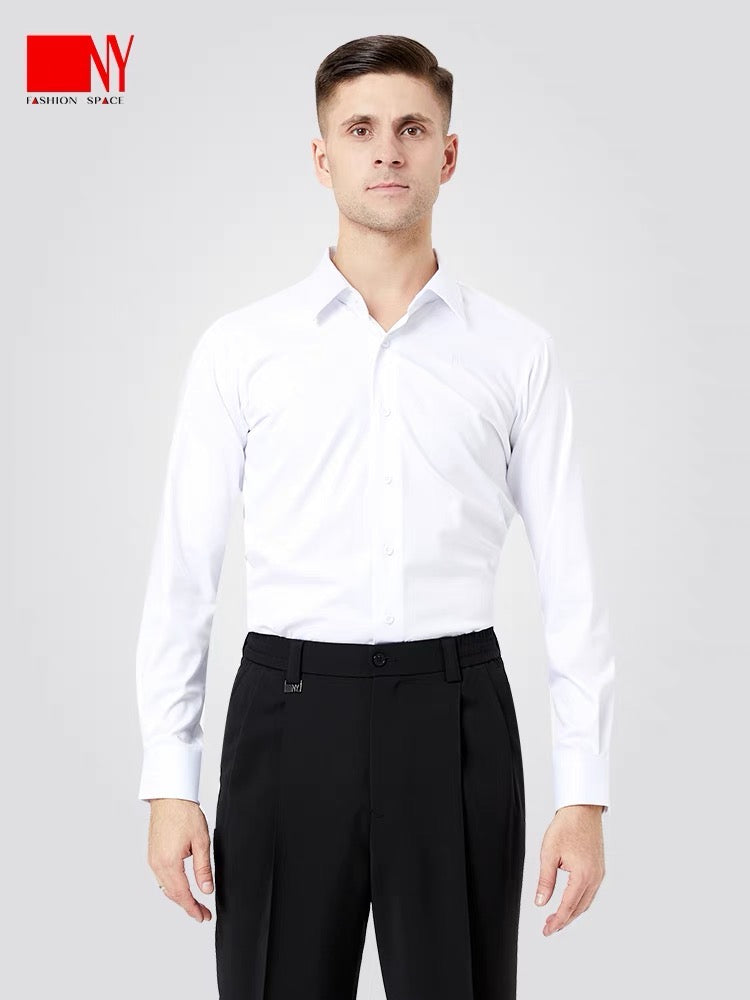 Regular loose Shirt white / black