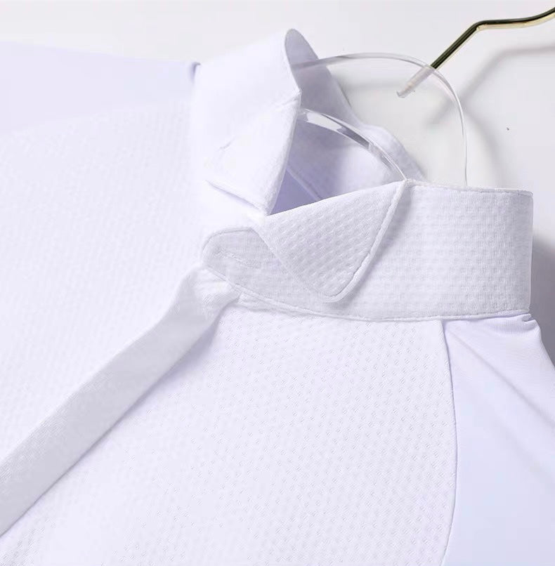 NEW Ballroom Competition White Shirt With Collar