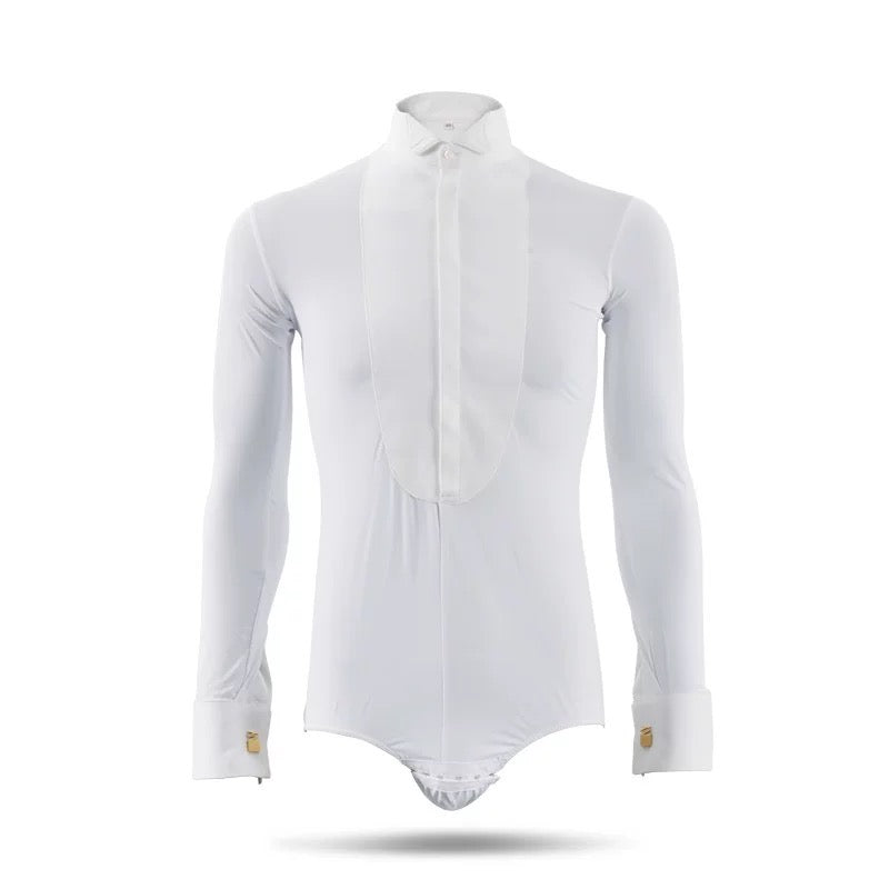 Ballroom Competition White Shirt With Collar