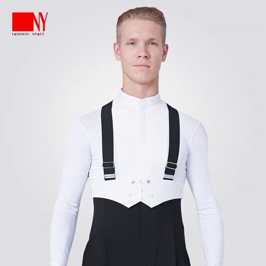 Ballroom Competition White Shirt No Collar