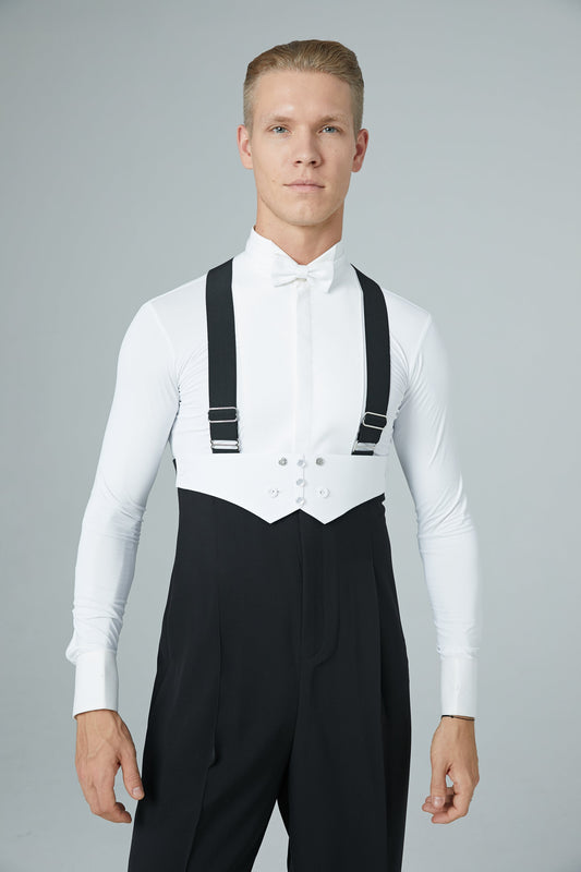 Ballroom Competition White Shirt With Collar